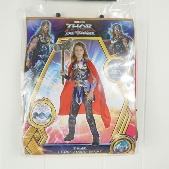 Marvel Thor Love & Thunder Boys Costume Medium 8-10 - Picture 2 of 8
